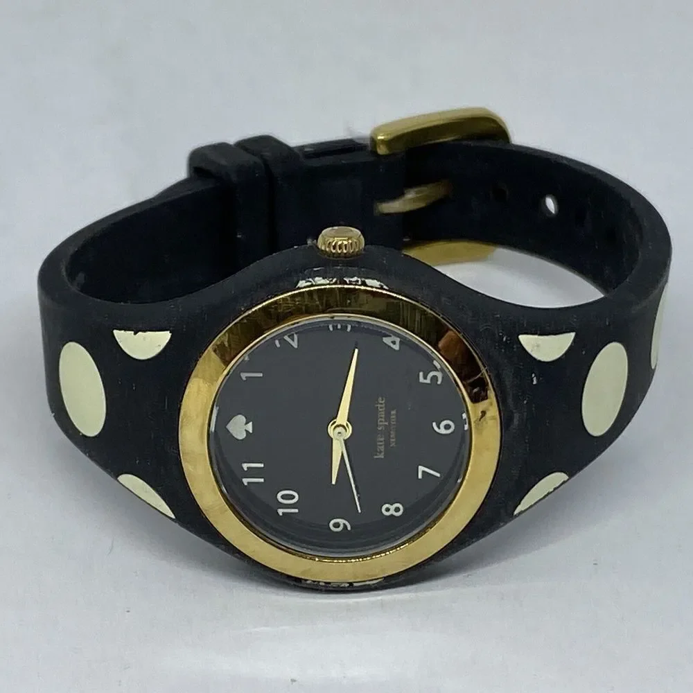 Kate Spade Rumsey 0610 Womens Black Plastic Analog Black Dial Quartz Watch XX590